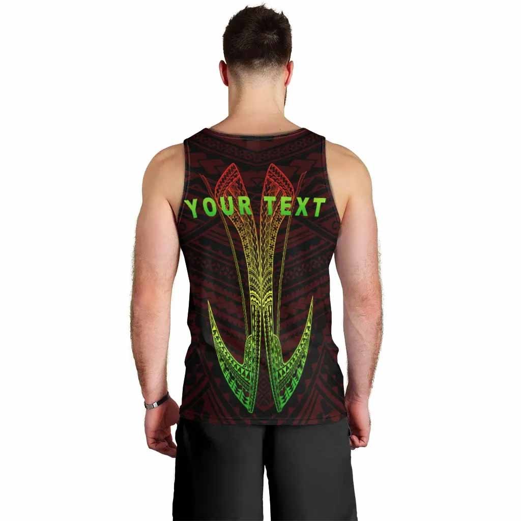 New Caledonia Custom Personalised Men Tank Top - Fish Hook Ver2