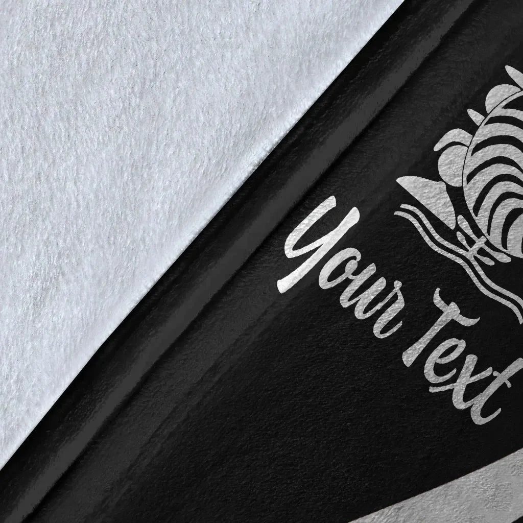 New Caledonia Custom Personalised Premium Blanket - White Polynesian Tentacle Tribal Pattern Crest