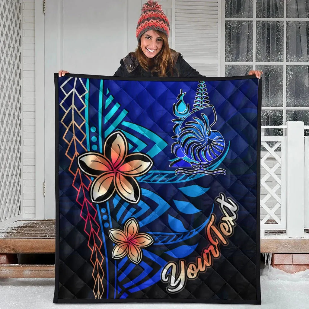 New Caledonia Custom Personalised Premium Quilt - Vintage Tribal Mountain