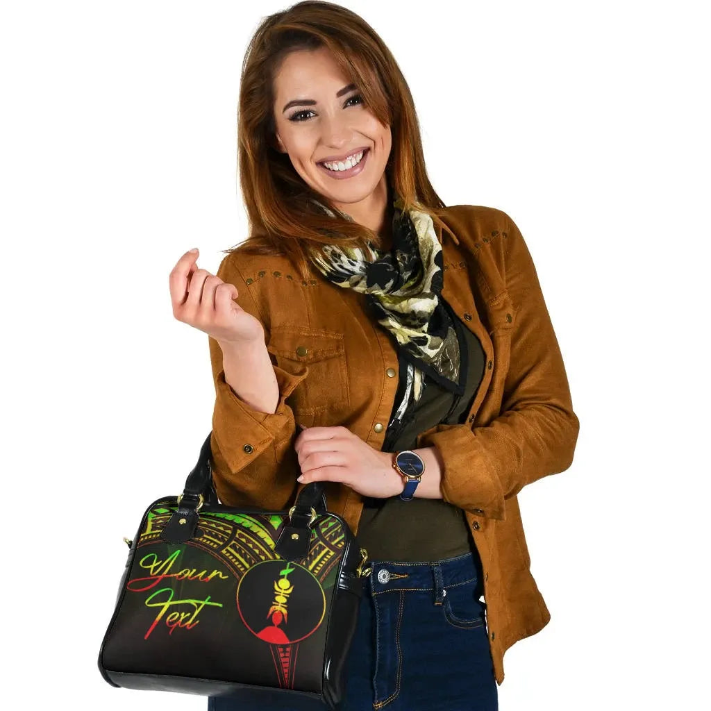 New Caledonia Custom Personalised Shoulder Handbag - Cross Style Reggae Color
