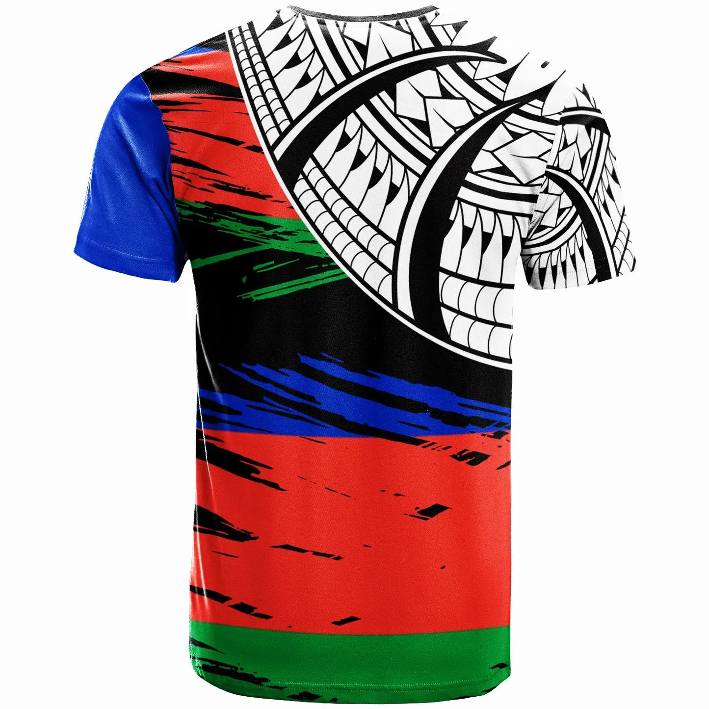 New Caledonia Custom Personalised - T- Shirt - New Caledonia Flag Style With Claw Pattern