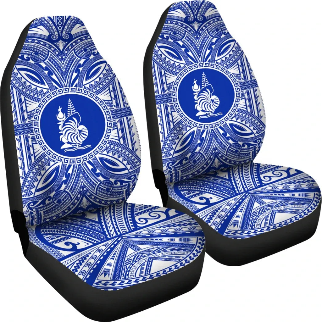 New Caledonia Car Seat Cover - New Caledonia Coat Of Arms Polynesian Flag Color