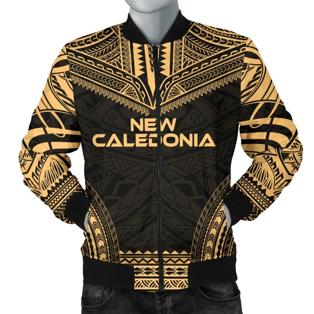 New Caledonia Polynesian Chief Bomber Jacket - Gold Version