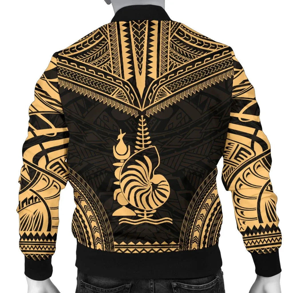 New Caledonia Polynesian Chief Bomber Jacket - Gold Version