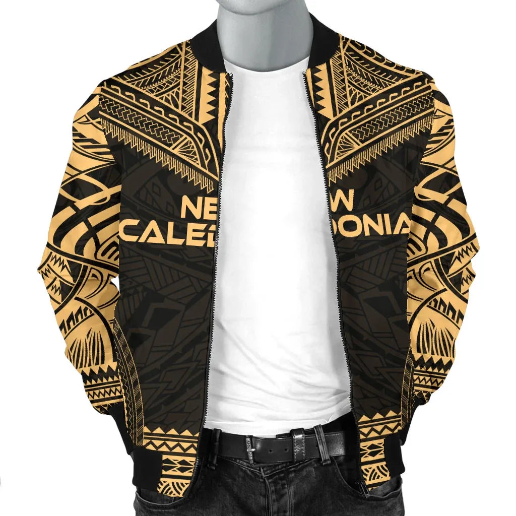 New Caledonia Polynesian Chief Bomber Jacket - Gold Version
