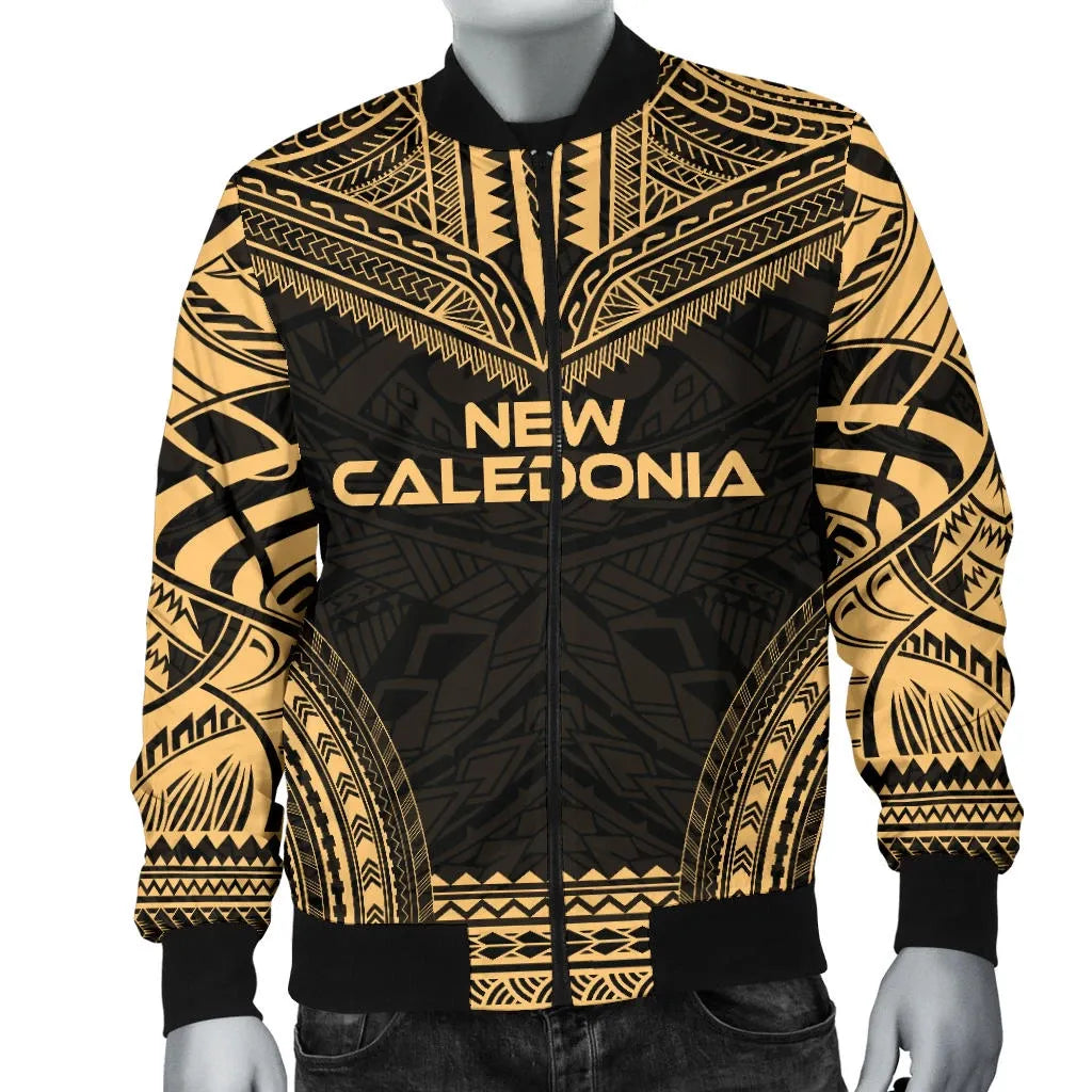 New Caledonia Polynesian Chief Bomber Jacket - Gold Version