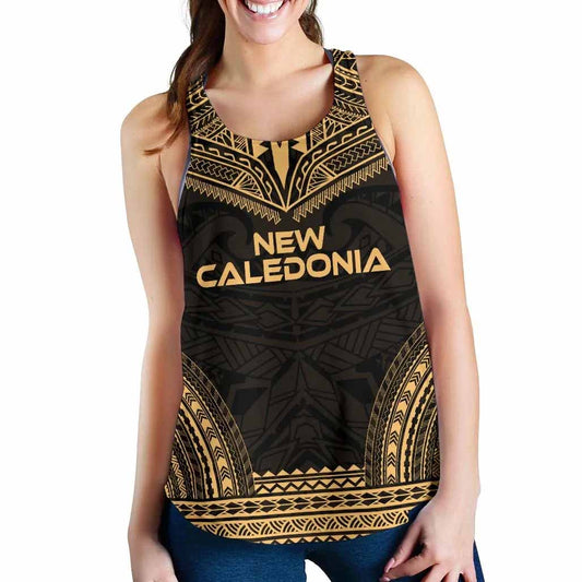 New Caledonia Women Racerback Tank - Polynesian Chief Gold Version
