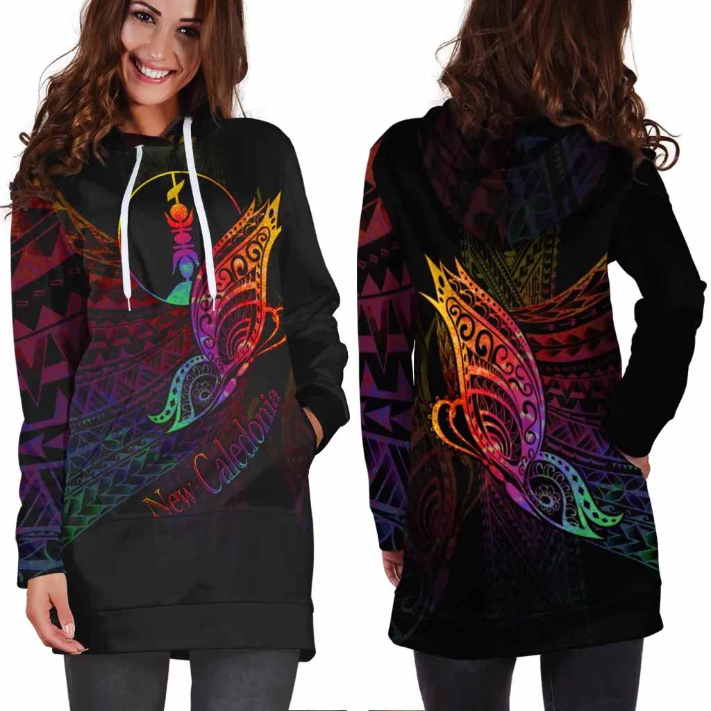New Caledonia Hoodie Dress - Butterfly Polynesian Style