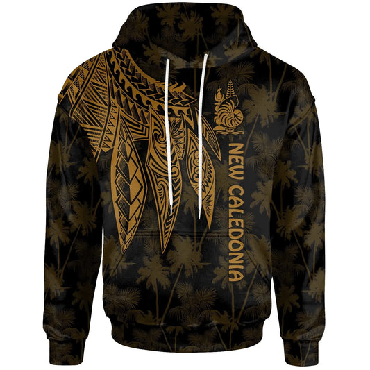 New Caledonia Hoodie - Polynesian Wings Golden