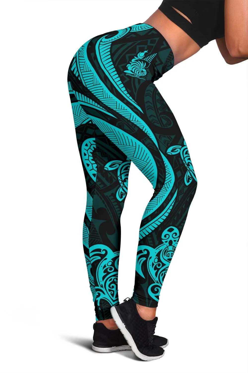New Caledonia Legging - Turquoise Tentacle Turtle