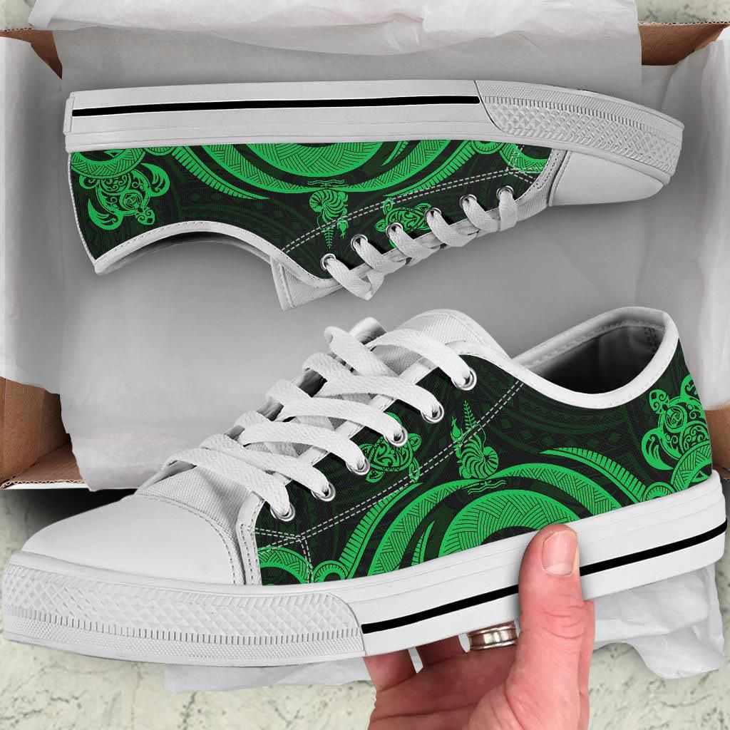 New Caledonia Low Top Canvas Shoes - Green Tentacle Turtle