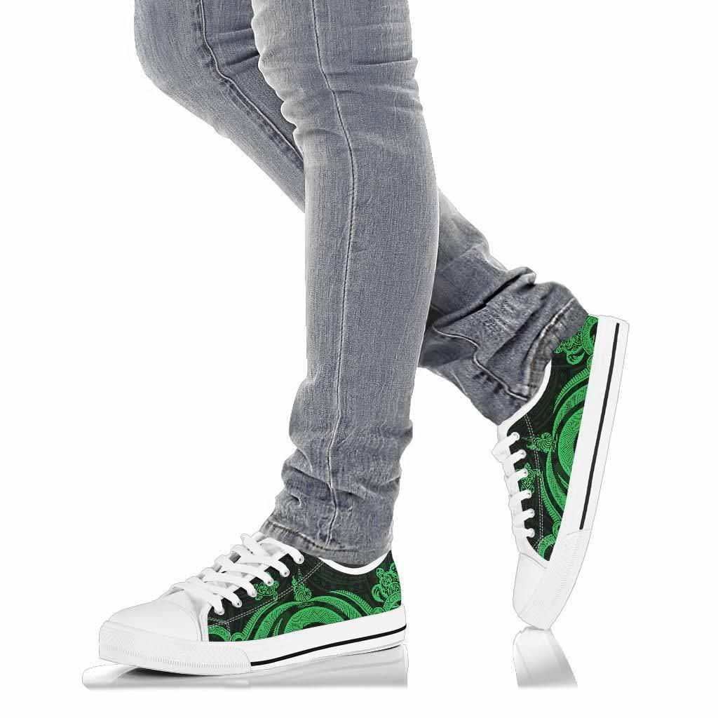 New Caledonia Low Top Canvas Shoes - Green Tentacle Turtle