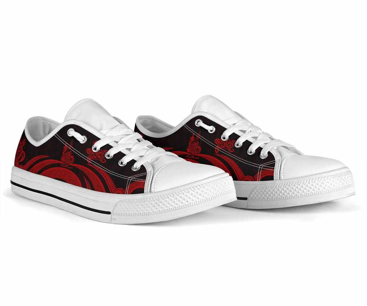 New Caledonia Low Top Canvas Shoes - Red Tentacle Turtle