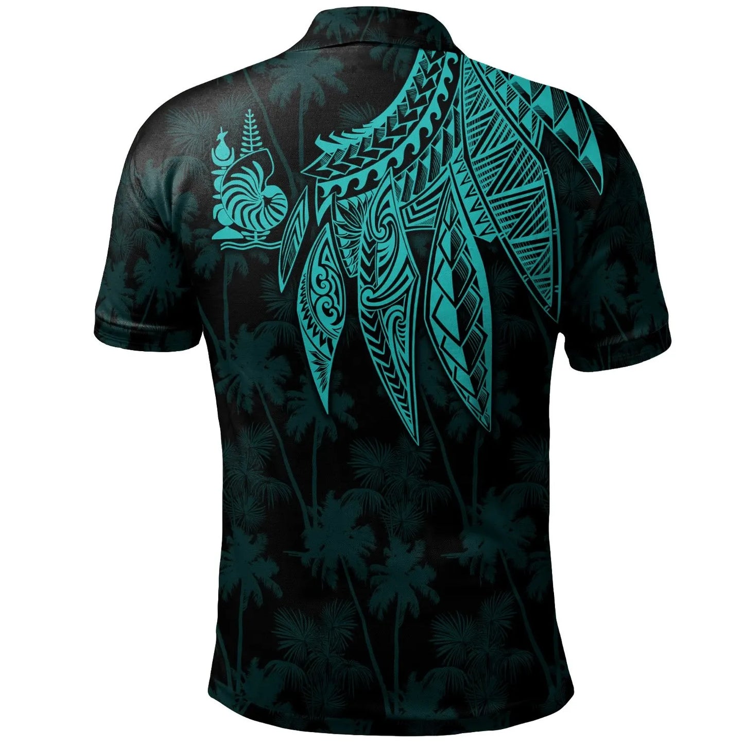 New Caledonia Polo - Polynesian Wings Turquoise