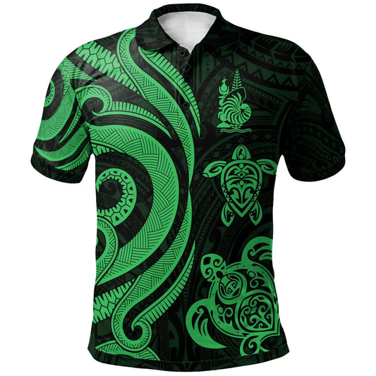 New Caledonia Polo Shirt - Green Tentacle Turtle