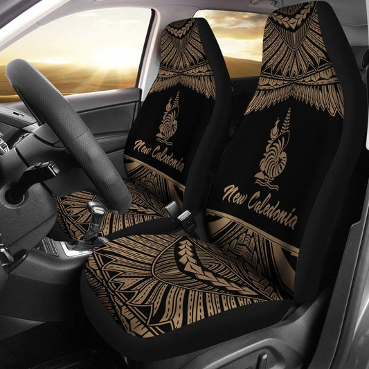 New Caledonia Polynesian Car Seat Covers - Pride Gold Version