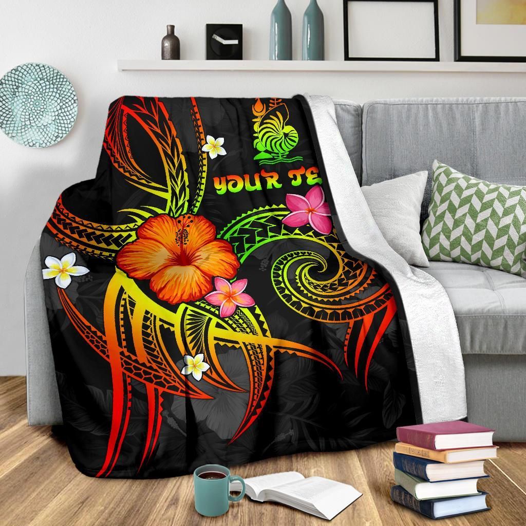 New Caledonia Polynesian Personalised Premium Blanket - Legend of New Caledonia (Reggae)