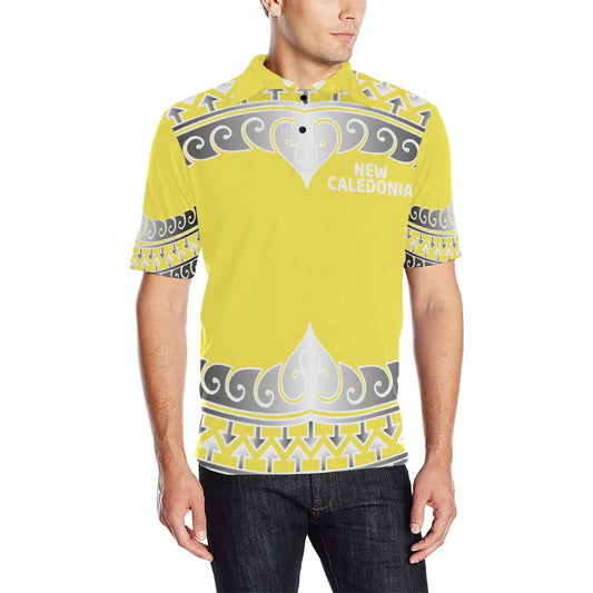 New Caledonia Polo Shirt - New Caledonia Wave Style