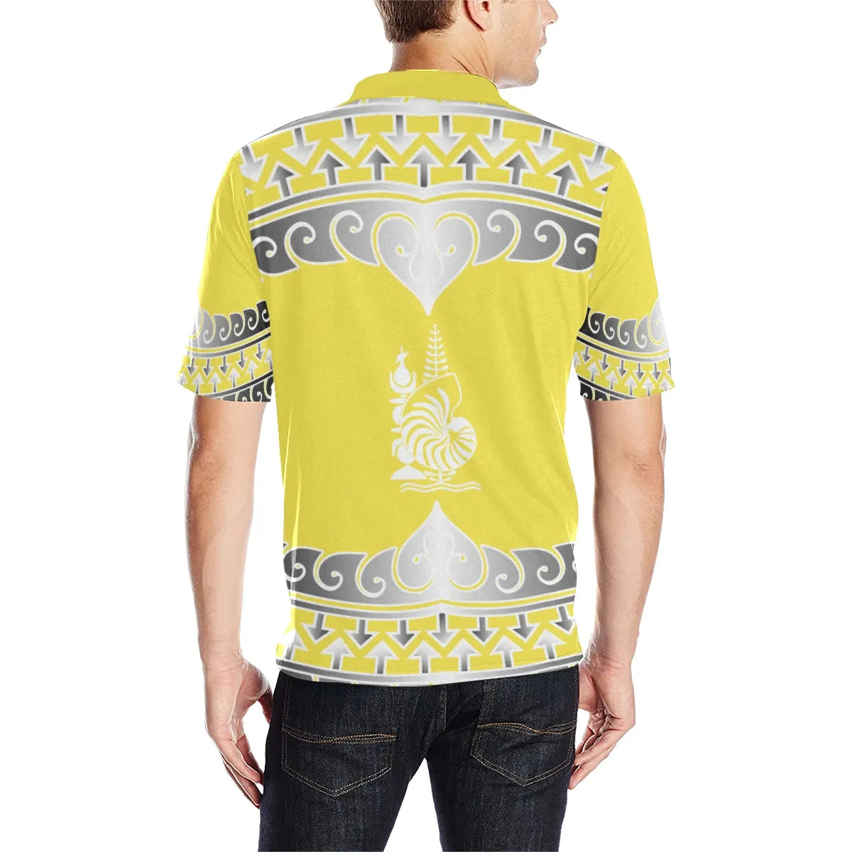 New Caledonia Polo Shirt - New Caledonia Wave Style