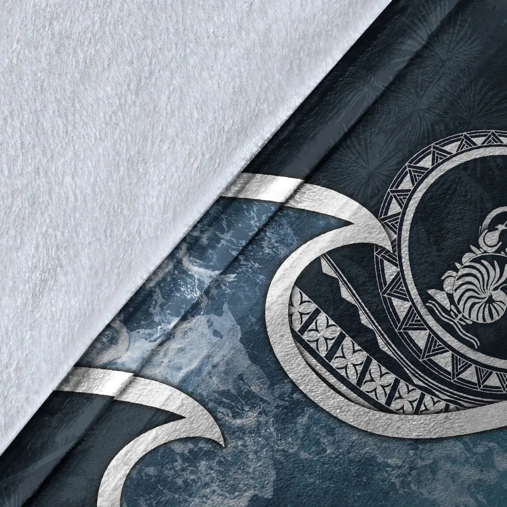 New Caledonia Polynesian Premium Blanket - Ocean Style