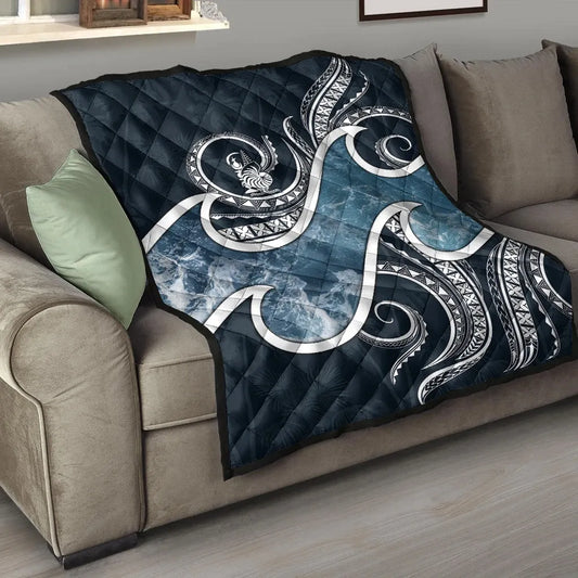 New Caledonia Polynesian Premium Quilt - Ocean Style