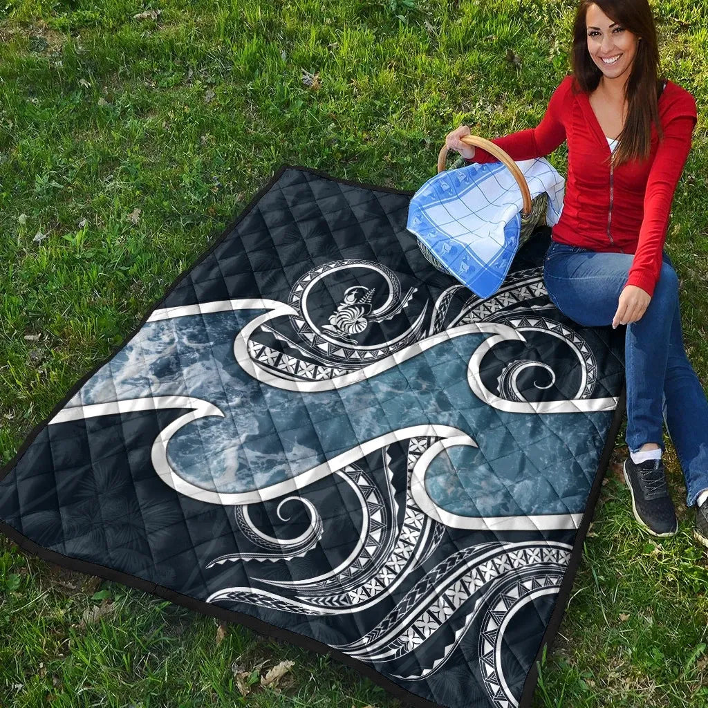 New Caledonia Polynesian Premium Quilt - Ocean Style