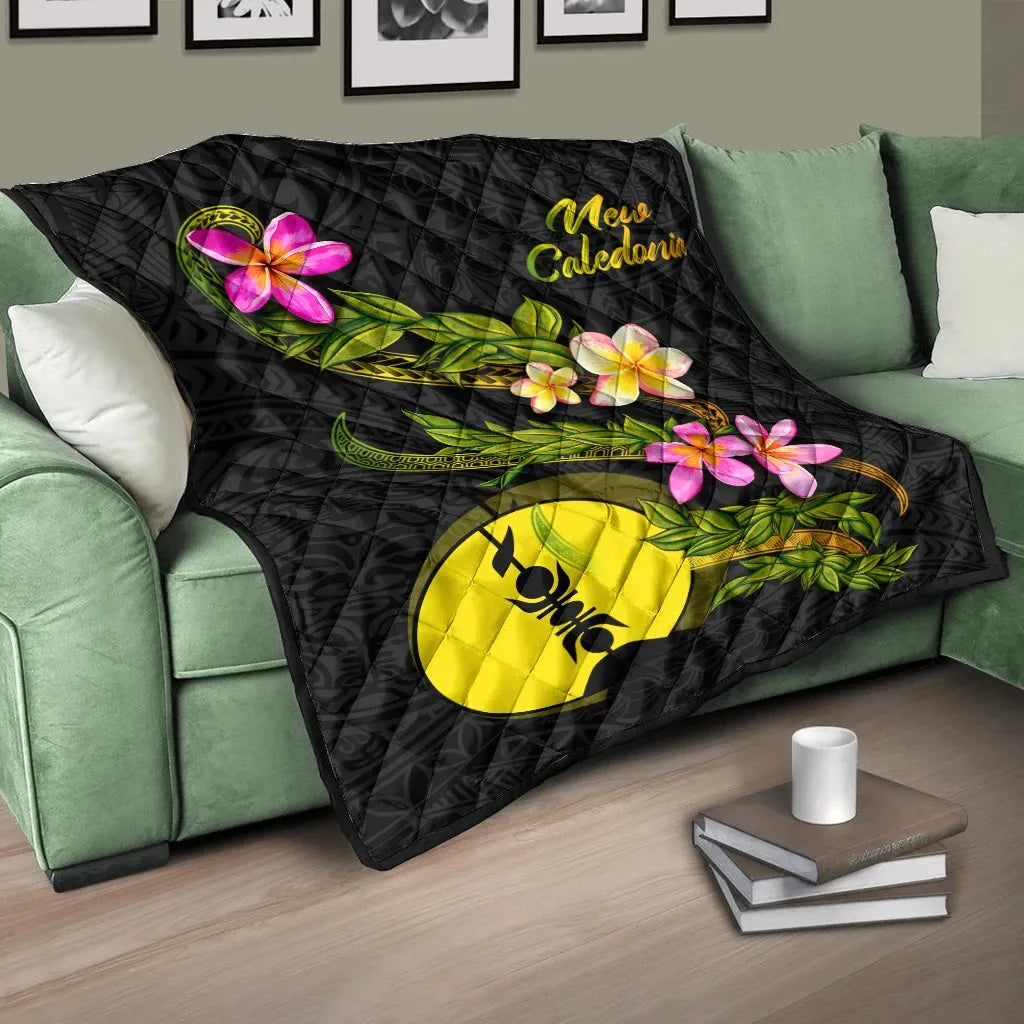 New Caledonia Polynesian Quilt - Plumeria Tribal