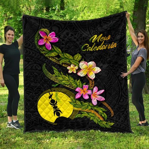 New Caledonia Polynesian Quilt - Plumeria Tribal