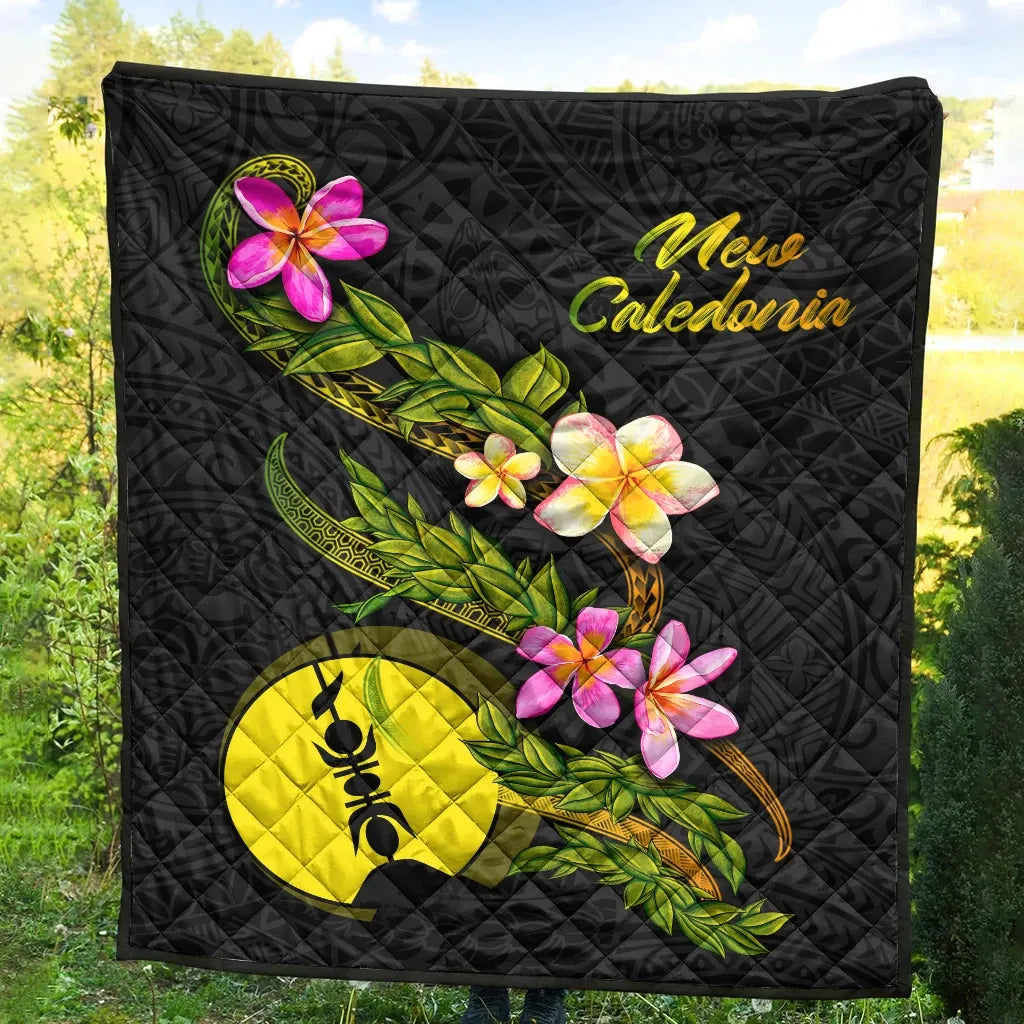 New Caledonia Polynesian Quilt - Plumeria Tribal