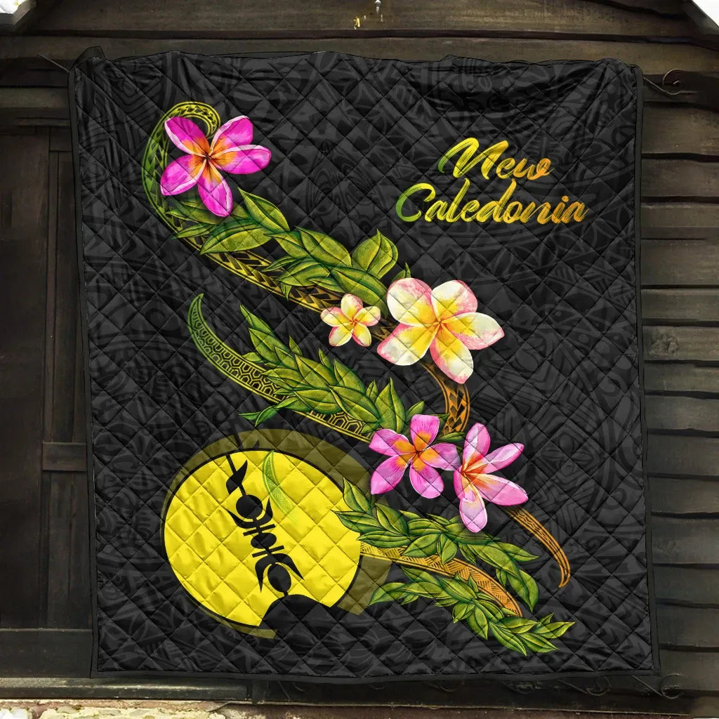 New Caledonia Polynesian Quilt - Plumeria Tribal