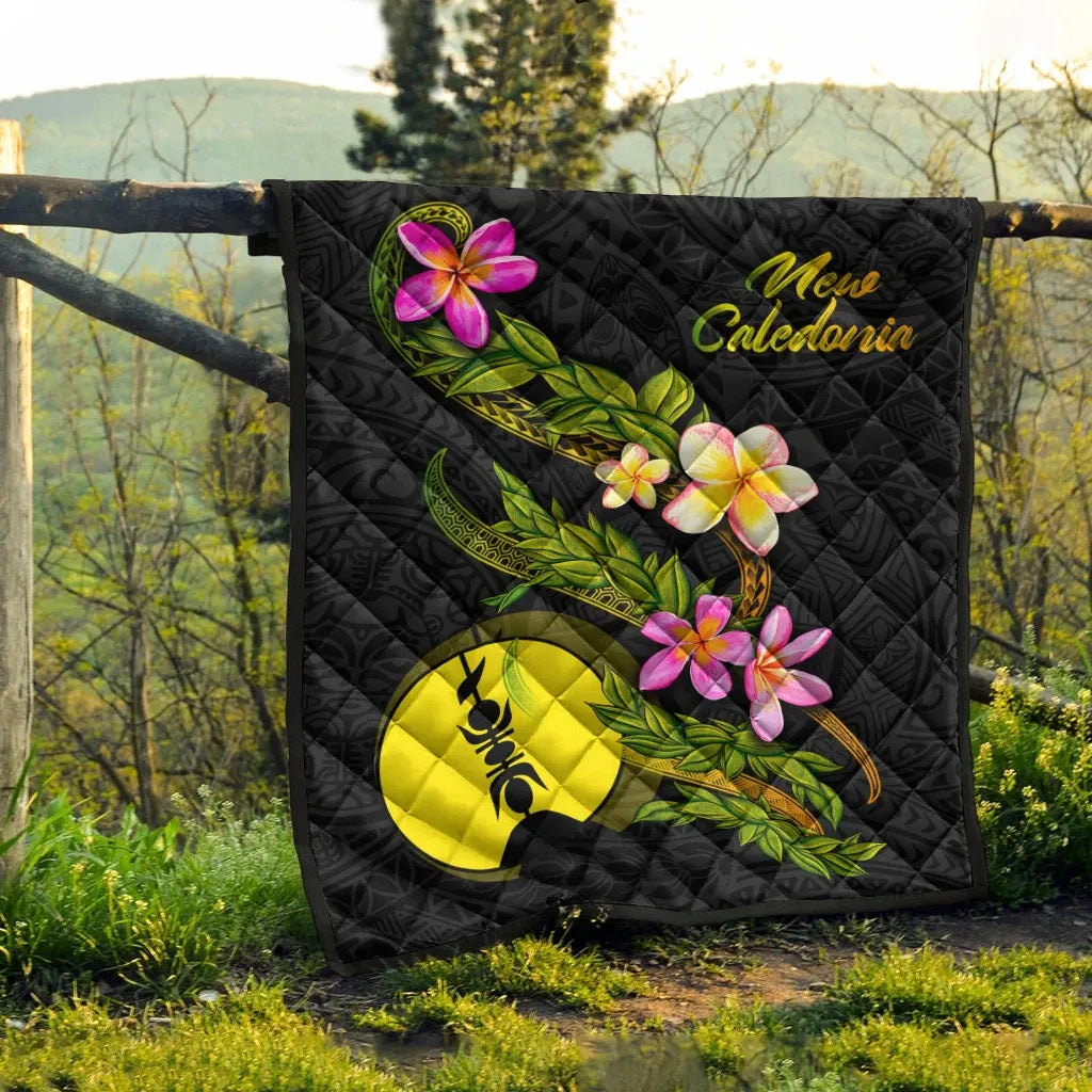 New Caledonia Polynesian Quilt - Plumeria Tribal