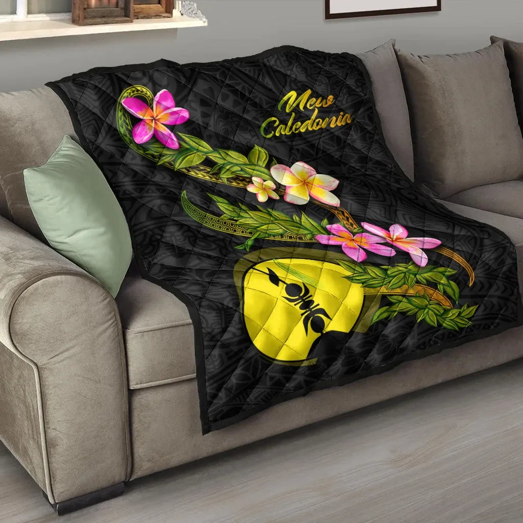 New Caledonia Polynesian Quilt - Plumeria Tribal