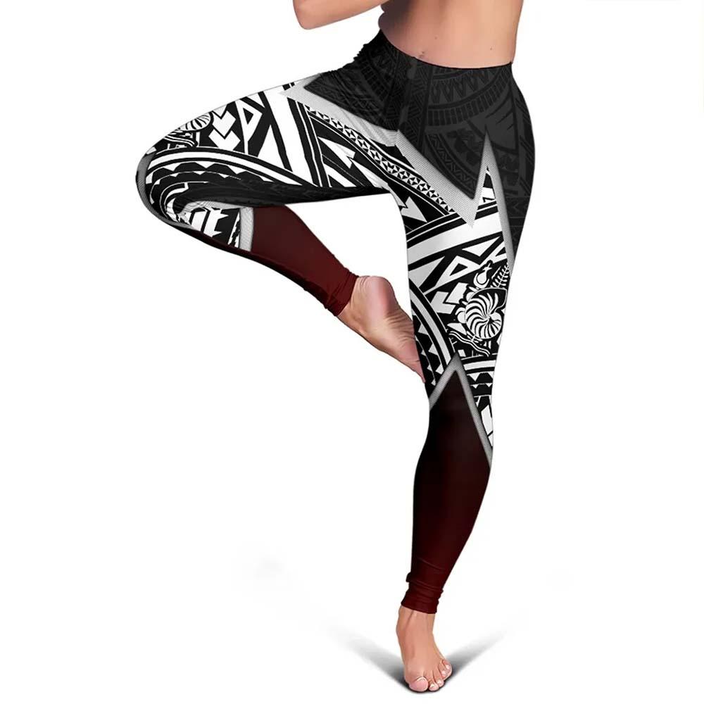 New Caledonia Polynesian Women Legging - Lighting Piece