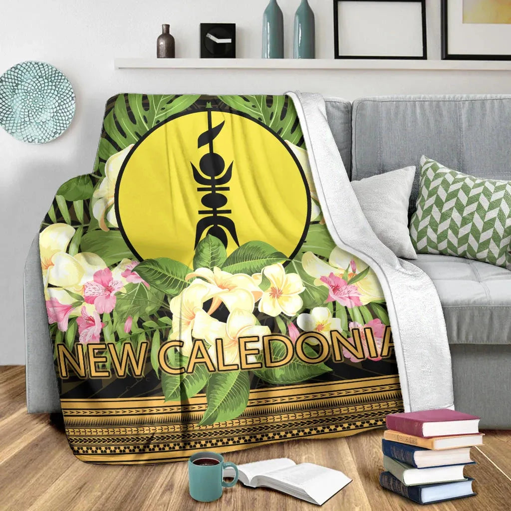 New Caledonia Premium Blanket - Polynesian Gold Patterns Collection
