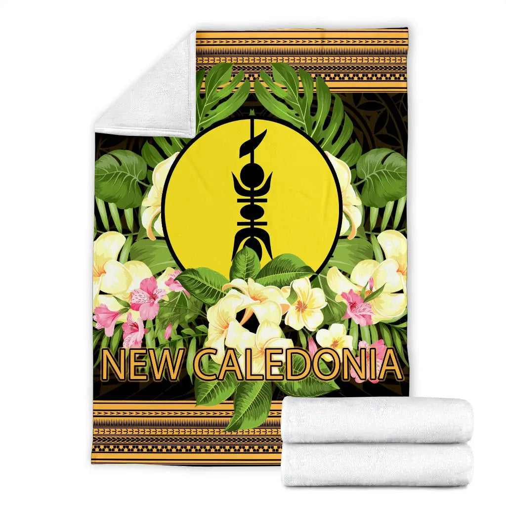 New Caledonia Premium Blanket - Polynesian Gold Patterns Collection