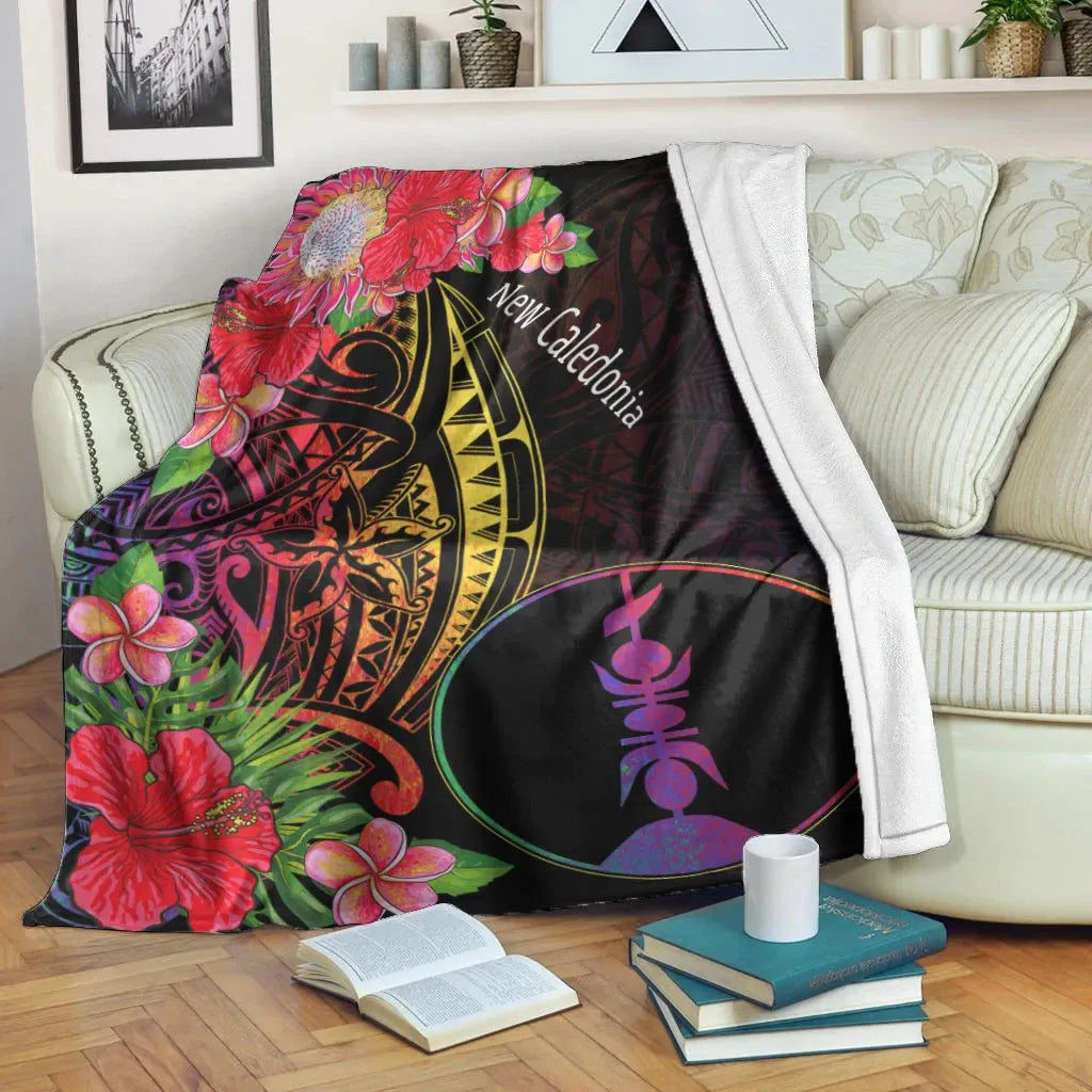 New Caledonia Premium Blanket - Tropical Hippie Style
