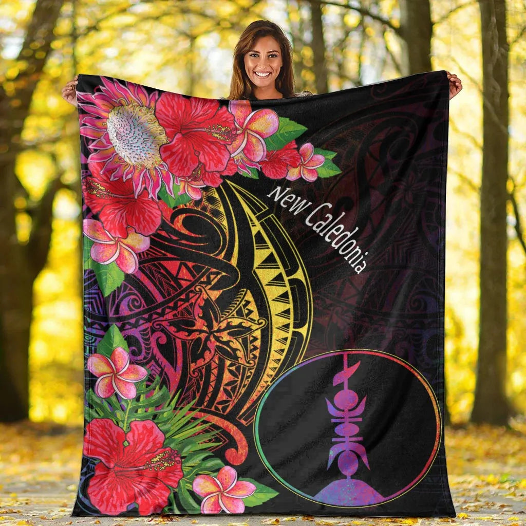 New Caledonia Premium Blanket - Tropical Hippie Style