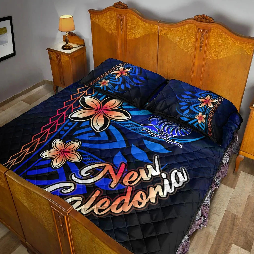 New Caledonia Quilt Bed Set - Vintage Tribal Mountain