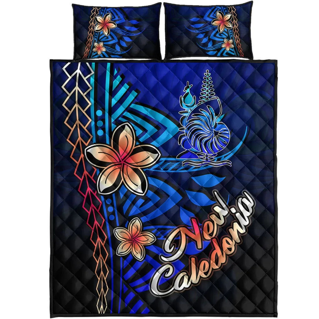 New Caledonia Quilt Bed Set - Vintage Tribal Mountain