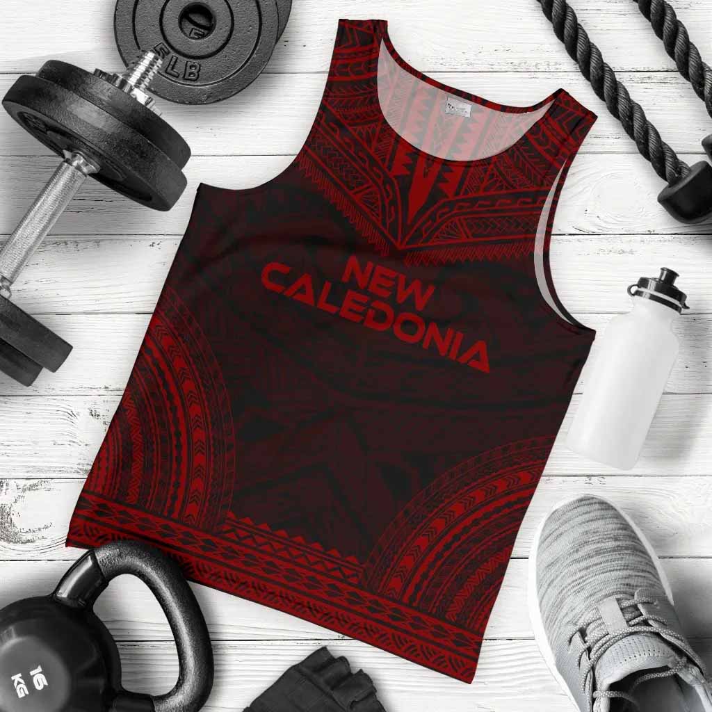 New Caledonia Men Tank Top - Polynesian Chief Red Version