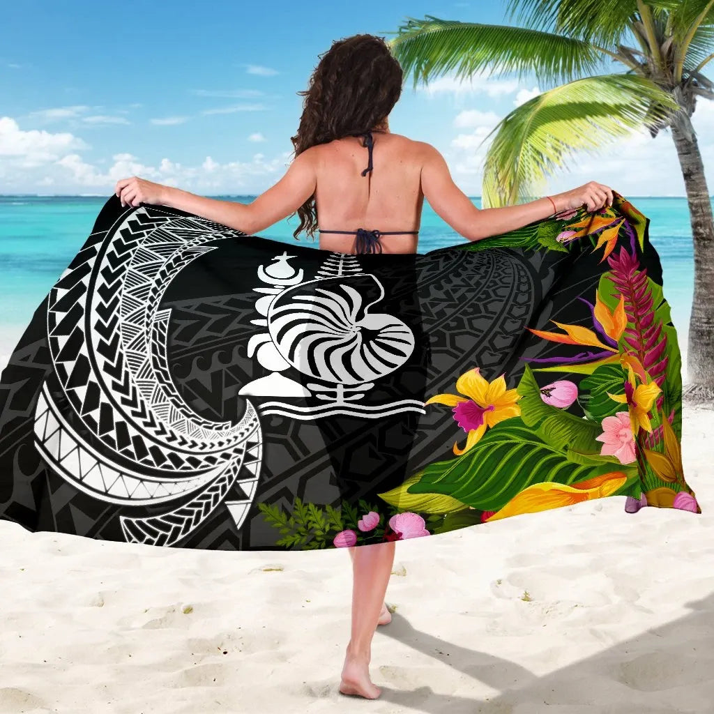 New Caledonia Sarong - Seal Spiral Polynesian Patterns