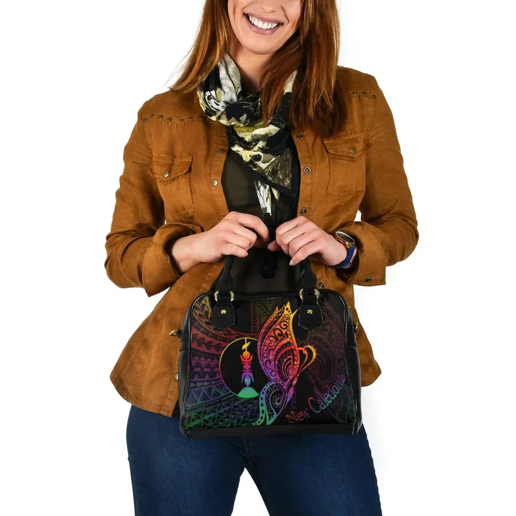 New Caledonia Shoulder Handbag - Butterfly Polynesian Style