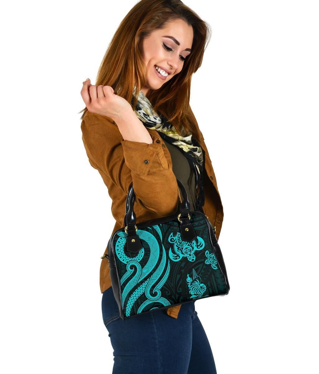 New Caledonia Shoulder Handbag - Turquoise Tentacle Turtle