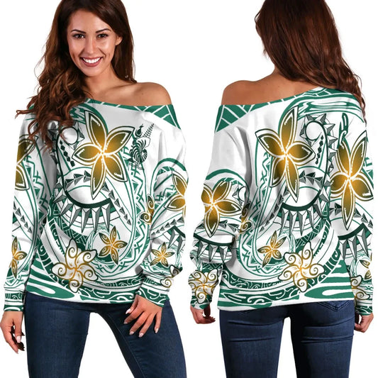 New Caledonia Women Off Shoulder Sweaters - Spring Style