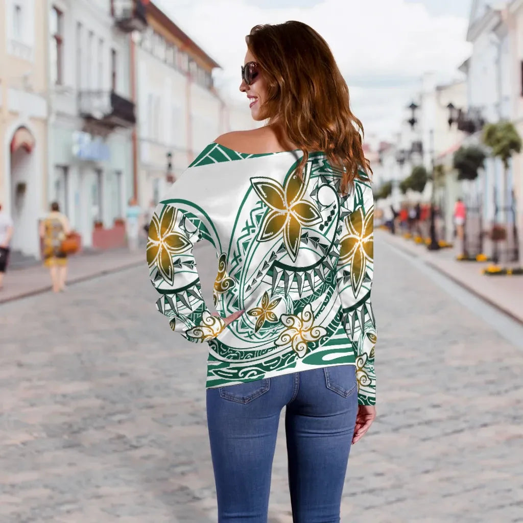 New Caledonia Women Off Shoulder Sweaters - Spring Style