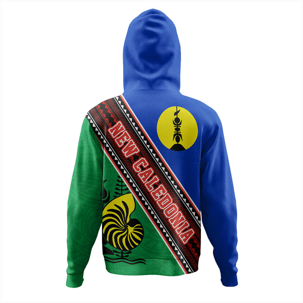 New Caledonia Hoodie Flag And Coat Of Arms