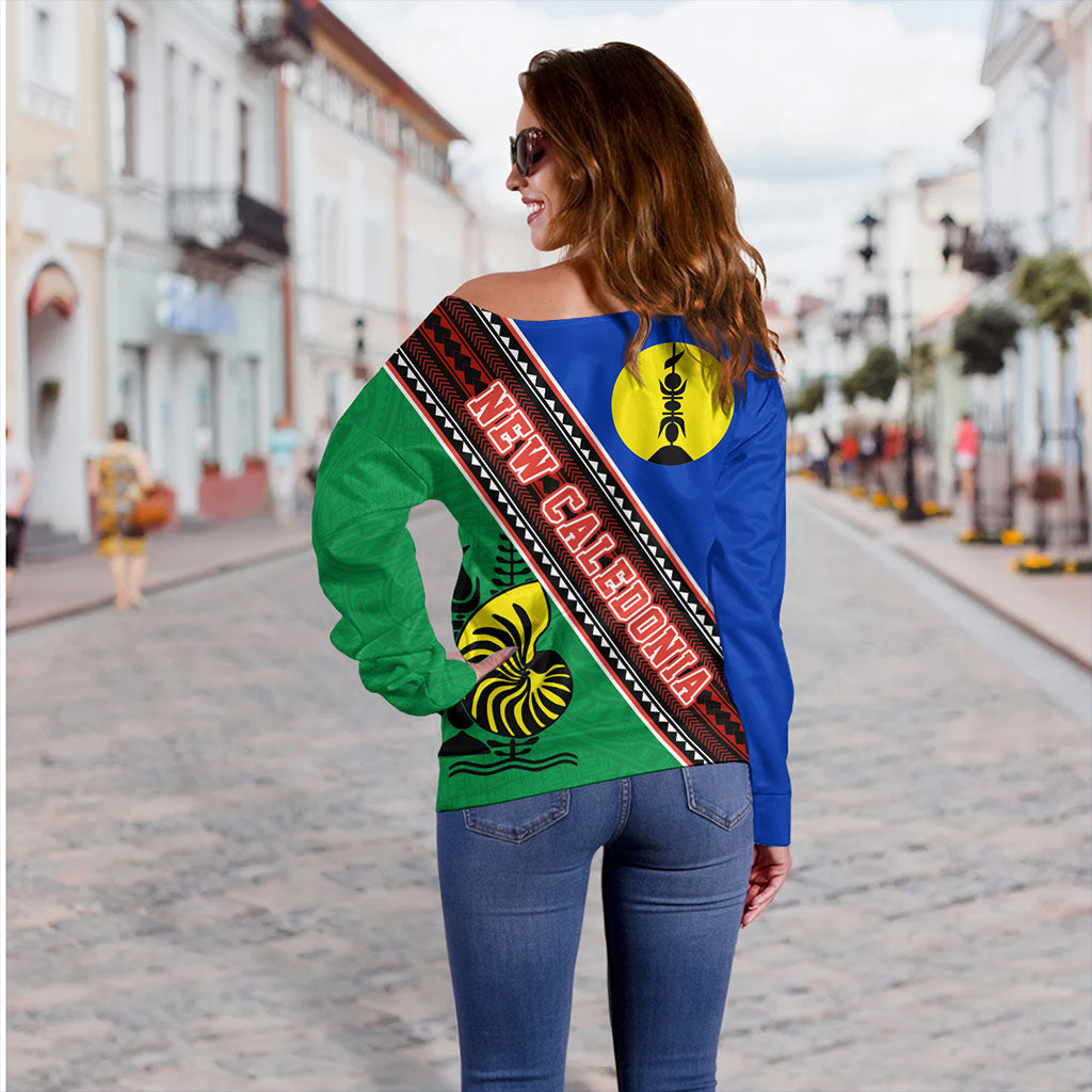 New Caledonia Women Tank Flag And Coat Of Arms
