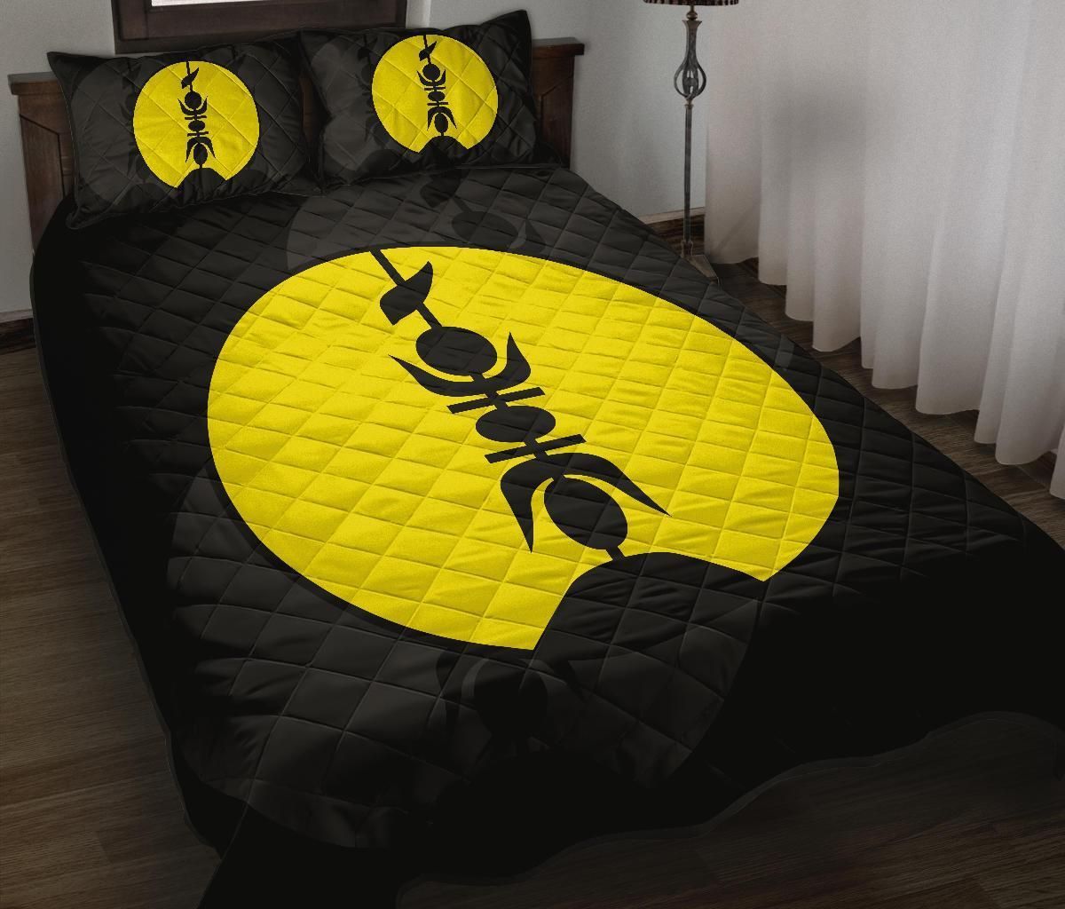 New Caledonia Polynesian Quilt Bed Set