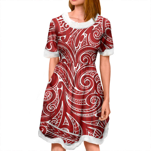 New Zealand Women and Kid Christmas Dress Maori