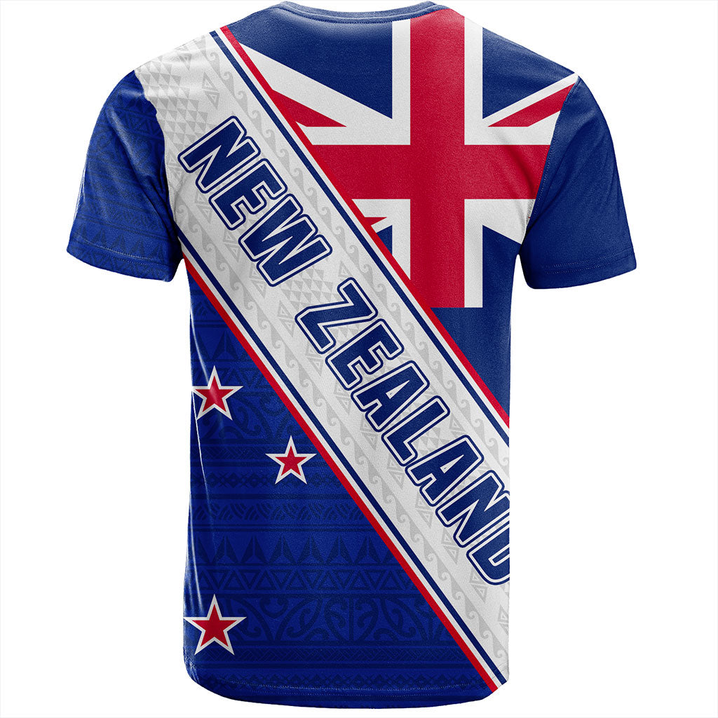 New Zealand T-Shirt Maori Tribal Flag Traditional